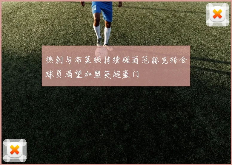 热刺与布莱顿持续磋商范赫克转会球员渴望加盟英超豪门
